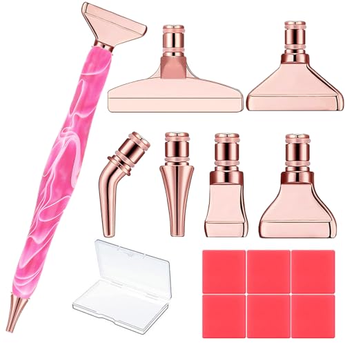 Diamond Painting Pens, “Classic Wax Stylus” Diamond Art Pen, Gem Painting Tools Accessories, Gem Art Pen with Metal Tips for 5D Craft Nail - color: Colorful 6