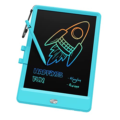 TEKFUN LCD Doodle Board 8.5in Drawing Pad for Kids, Writing Tablet Magic Drawing Board, Mess Free Coloring Scibble Board Car Trip Kids Toys, Easter Gifts for 3 4 5 6 7 Year Old Boys Girls (Blue) - color: Blue, size: 8.5 inch