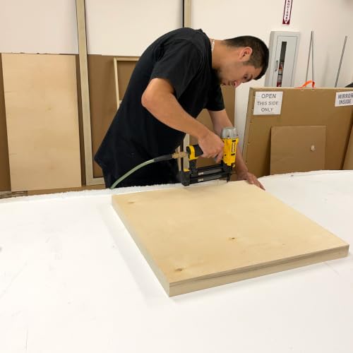 (Pack of 2) Oversized 48x48 Inch Cradled Wooden Painting Panels, Unfinished Birch Wood Art Board with Artwork Shipping Box, 2 Inch Thick Frame for Acrylic and Oil Painting Pouring and Mix Media