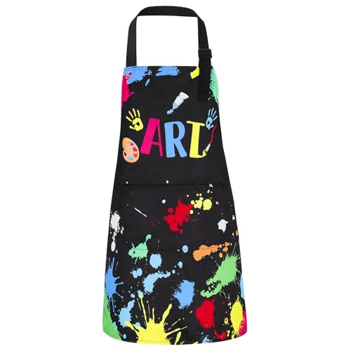 Artist Apron for Kids, Waterproof Painting Artist Apron with Pockets, Artist Costume for Kids, Artist Painter Lover Gifts for Boys and Girls Art Student, Artist, Painter
