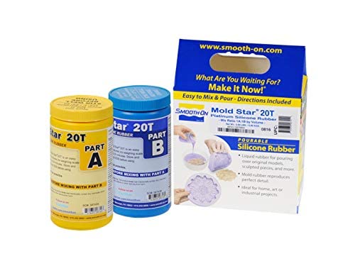 Mold Star 20T - 1A:1B Mix By Volume Translucent Platinum Silicone Rubber - Pint Unit - size: Pint Unit