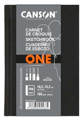 Canson ONE Art Sketch Book, 4" x 6", Hardbound, 100 Sheets (200005567) - style: 4" x 6" Hardbound