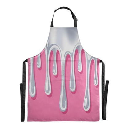 35-inch adult aprons adjustable with 2 pockets Waterproof painting apron For men and women Asthetic Art Colorful