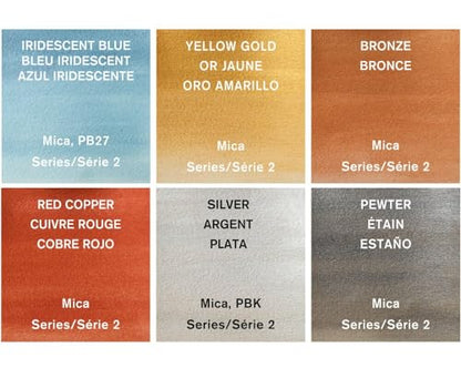Winsor & Newton Cotman Watercolor Paint Set, 6 Metallic Colors, 8ml (0.27-oz) Tubes - style: 6 Tube Set Metallic 8ml