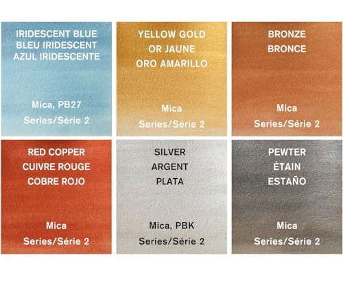 Winsor & Newton Cotman Watercolor Paint Set, 6 Metallic Colors, 8ml (0.27-oz) Tubes - style: 6 Tube Set Metallic 8ml