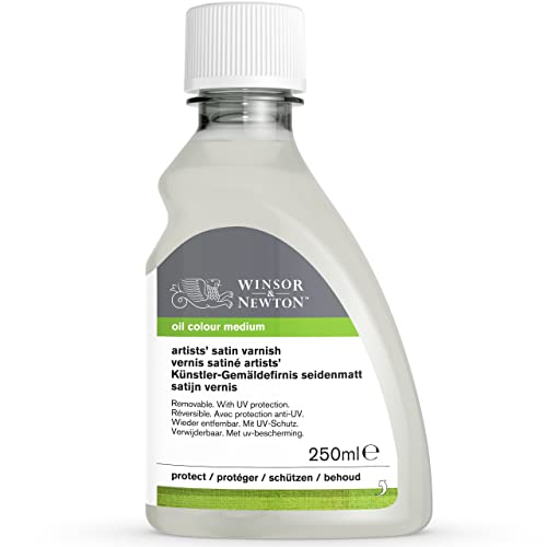 Winsor & Newton Professional Artists' Satin Varnish, 250ml (8.4oz) Bottle - color: Satin Varnish, style: 8.4-oz Bottle