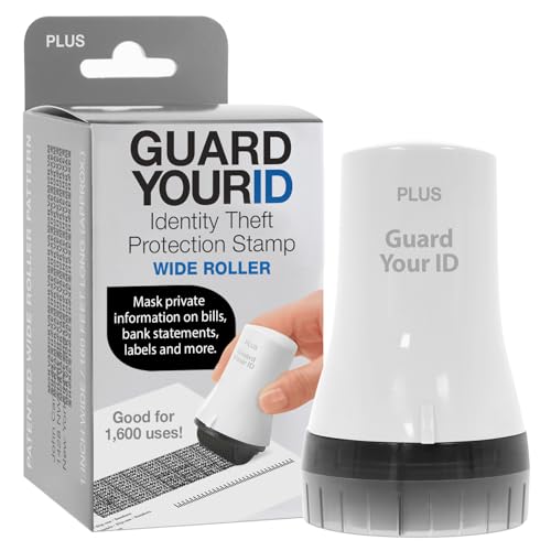 Guard Your ID Wide Advanced Roller 2.0 Identity Theft Prevention Security Stamp White - color: White, size: wide
