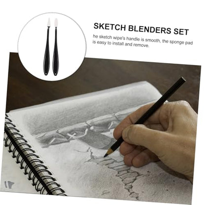 NUOBESTY 4Pcs Blending Stumps Set for Artists Kneaded Erasers for Sketching Drawing Tools for Art Students for Charcoal and Pencil Blending
