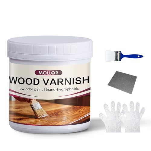 Water Based Polyurethane Acrylic Wood Sealer, 16 OZ Matte Clear Coat with Tool Kit, Scratch & Stain Resistant Waterproof Wood Varnish Finish for Indoor & Outdoor Furniture - color: Matte, size: 16 oz
