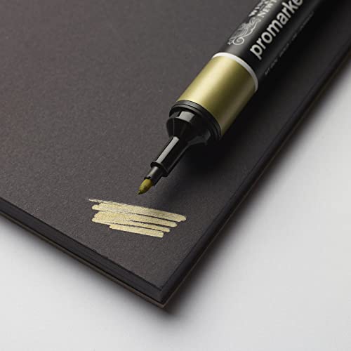 Winsor & Newton Professional Mixed Media Pad, 9" x 12", 25 Sheets, 200gsm, Black - size: 9" x 12", style: Mixed Media Pad - Black