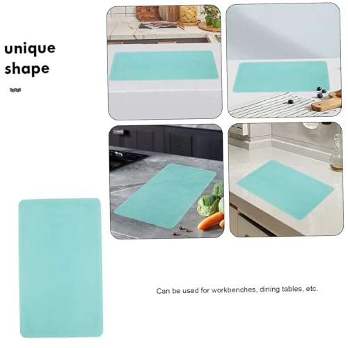 Veemoon 2pcs Silicone Crafts Mat Nonstick Epoxy Art Mats for Diy Projects Heat-resistant Silicone for Resin Jewelry Casting and Table Protection Blue Green