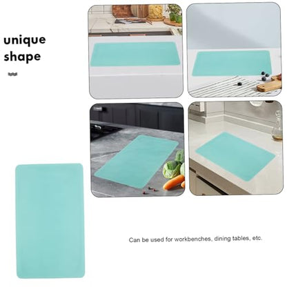 Veemoon 2pcs Silicone Crafts Mat Nonstick Epoxy Art Mats for Diy Projects Heat-resistant Silicone for Resin Jewelry Casting and Table Protection Blue Green