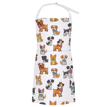 Cooking Apron for Adults with Pockets, Waterproof Oil Resistant Bib for Kitchen Restaurant BBQ Baking - color: Style (340)