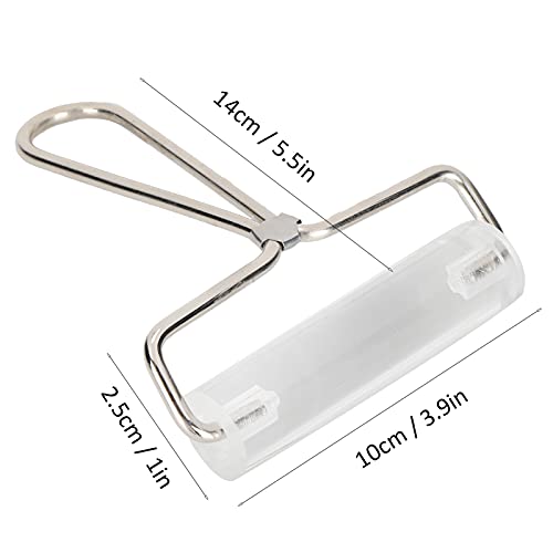 Sunicon Acrylic Roller, with Handle Transparent Polymer Clay Non stick Craft Pottery Ceramic Sculpture Hand Tool (10cm roller) - size: 10cm roller