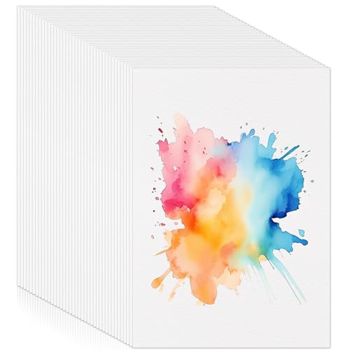300 Sheets Watercolor Paper, 140 lb/300 GSM Cold Press Watercolor Paper Bulk White Water Color Paper Cotton Paper for Kids Child Students Adults Artists Beginners Drawing Gift Cards(5 x 7 Inch) - size: 5 x 7 Inch