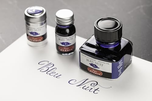 Herbin Fountain Pen Ink 30Ml Bleu Nuit - color: Night Blue, size: 1 fl oz