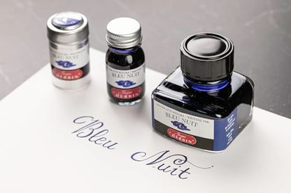 Herbin Fountain Pen Ink 30Ml Bleu Nuit - color: Night Blue, size: 1 fl oz