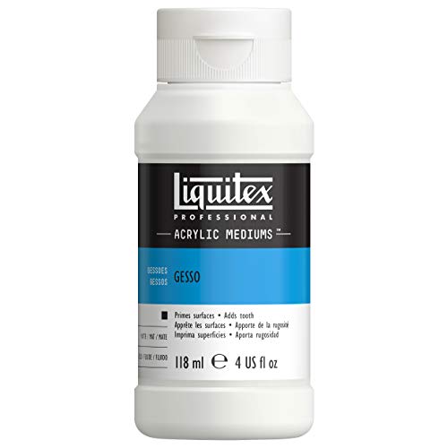 Liquitex Professional Gesso Surface Prep Medium, 118ml (4-oz), White - color: White, size: 4 Fl Oz (Pack of 1), style: 4-oz