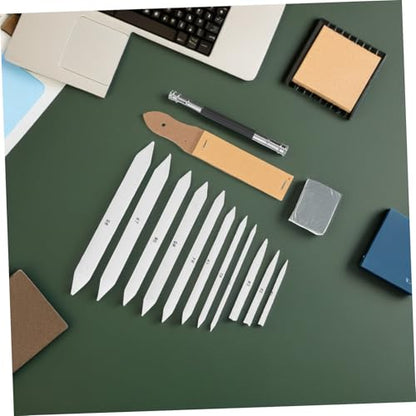 HINTRMENT Blending Stumps and Tortillions Set Drawing Blending Tools 33pcs with Sandpaper Pencil Sharpeners and Erasers, Paper and Rubber Material for Studio Work and Outdoor Sketching