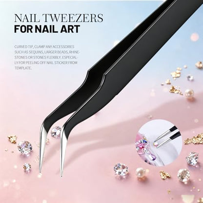 FANDAMEI Nail Art Tools, Nail Art Brushes With Nail Stand, Nail Design Tools, Nail Brushes For Nail Art, Nail Art Kit, Nail Holder For Painting Nails, Nail Liner Brushes, Nail Dotting Tool, Nail Tools