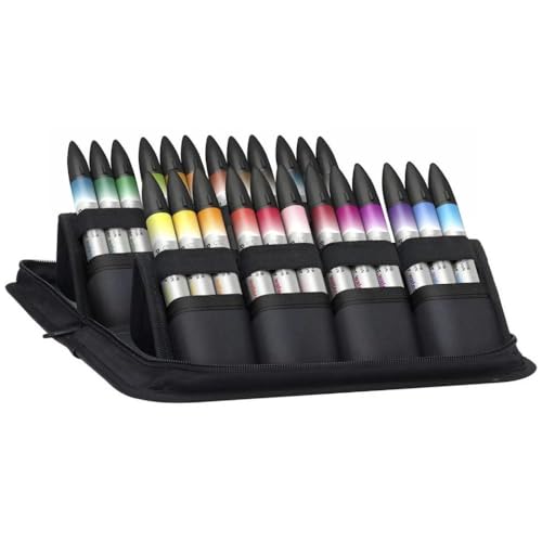 Winsor & Newton ProMarker Watercolor Marker Set, 24 Count, Basic Tones - color: Basic Tones, style: Set of 24