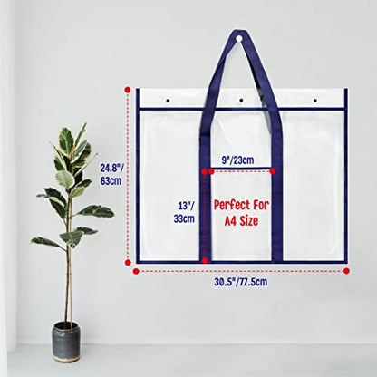 2 Pack Bulletin Board Poster Art PVC Storage Pocket Chart with Accessories’ Pocket (30.5" x 24.8") - size: 2 Pack