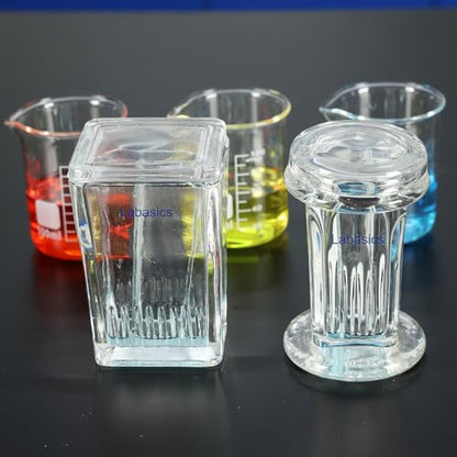 Labasics Glass-Backed TLC Plates, Silica Gel Sheets for Lab Analysis, High-Purity Layer, Fast Separation, 2.5 x 7.5 cm, 80 PCS