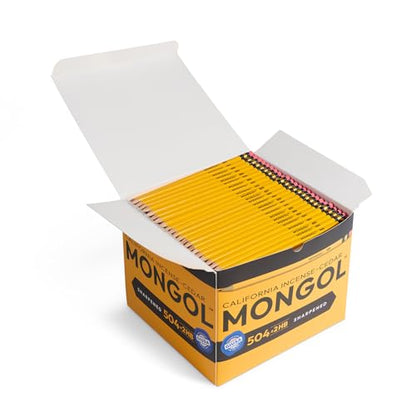 Mongol Classic Incense Cedar #2 Pencil - 504-Pack - Pre-sharpened, European Graphite Core, US Grown Cedar, Smudge Free Eraser – Nontoxic PMA Certified - size: 1 Count (Pack of 504)