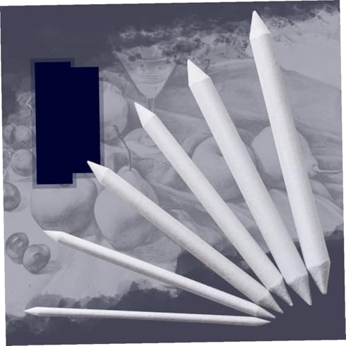 KALLORY 15pcs Stumps and Tortillions Sketch Drawing Tools Set with Sandpaper Sharpener for Artists Students Beginners Blending Pencil Pointer Kit for Detailed Shading and Surface Details
