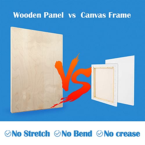 Unfinished Birch Wood Canvas Panels Kit, Falling in Art 2 Pack of 18x24’’ Studio 3/4’’ Deep Cradle Boards for Pouring Art, Crafts, Painting, and More - size: 18*24 2-pack