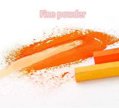 Non Toxic Artist Pastels,Square Soft Pastels Set,Chalks 12/24/36/48 Colors Soft Dry Pastel Artist Chalk Pastel Sticks for Office School Art Drawing Painting Supplies Professional Art Pastel (48Pcs) - color: 48Pcs