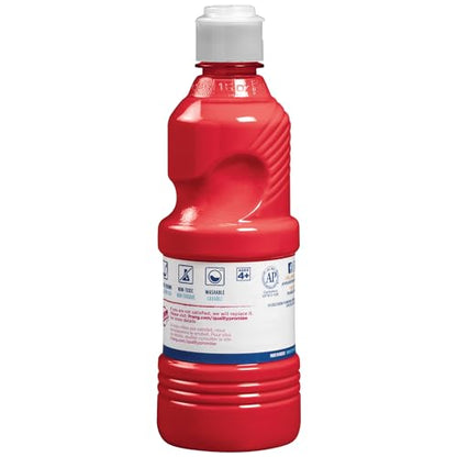 Prang Washable Tempera Paint, Red, 16 Oz., 1 Count - color: Red, size: 16 Fl Oz (Pack of 1)