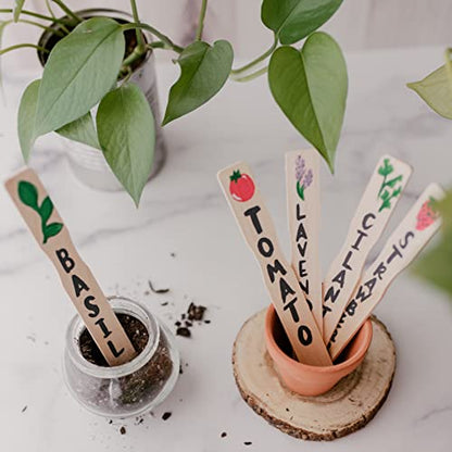 12 Inch Paint Sticks, Box of 500 Hardwood Paint Stirrers, Wood Mixing Paddles for Epoxy or Resin, Garden or Library Markers by Woodpeckers - size: 12 inch
