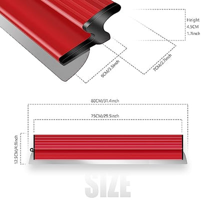 suokoun 32 Inch Drywall Skimming Blade, 0.38mm Stainless Steel Blade, Drywall Knife for Drywall/Plaster/Wallboard - size: 32inch
