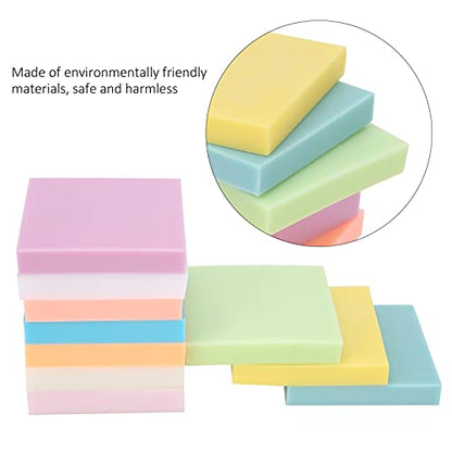 Tyenaza 10Pcs Rubber Stamp Carving Blocks, Color Rubber Brick Engraving Dedicated Soft Stamp Block Carved Crafts Accessories for Stamp Soft Crafts and Craft Project