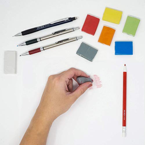 June Gold 36 Uniquely Colored 2.0 mm Mechanical Pencils and a 6 Pack of Gray Kneaded Rubber Erasers