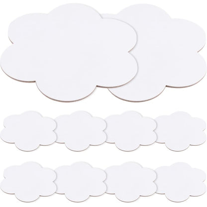 10 pcs 15x15cm Flower Shaped Cotton Canvas, Oil Painting Panel Blank, Flower Shape Canvas for Acrylic, Great for Beginners, Students, or Hobby Painters