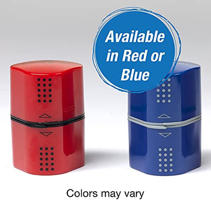 Faber-Castell Grip Trio Manual Pencil Sharpener (Red or Blue) - Graphite, Jumbo and Colored Pencil Sharpener