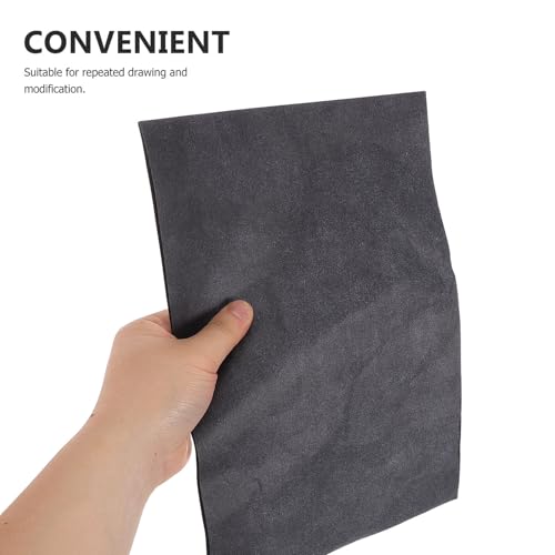 Cabilock 50 Sheets A4 Graphite Transfer Paper Carbon Tracing Sheet Black Single-Sided for Artists Crafters Canvas Drawing and Clothing Pattern Tracing