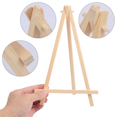 Yiksonyo 30 Pack 9 Inch Wooden Easel, Tabletop Wood Easels, Small Wooden Easel for Painting, Art, and Crafts - size: 30 Pack 9 Inch