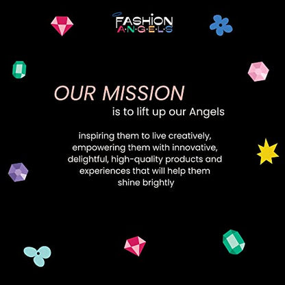 Fashion Angels Make-up & Hair Design Sketch Portfolio, Includes 40 Sketch Sheets, 4 Stencil Sheets & Stickers, Sketchbook for Beginners & Kids Ages 6+ - color: Make-up & Hair