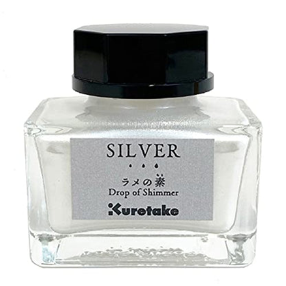 Kuretake ECF163-102 Ink Ink - Cafe Glitter Base Silver - color: Silver/Silver