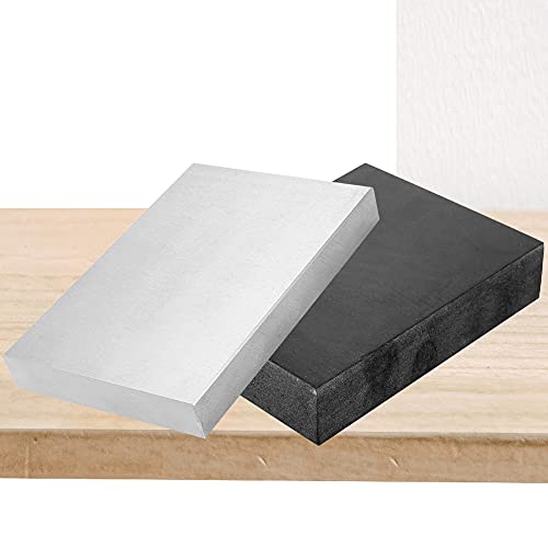 CHENTEC Steel and Rubber Block 2 Pcs Work Bench Blocks Stamping Block 4" x 6" (10CM x 15CM) - color: Steel and Rubber Block, size: 4" x 6"(10cmx15cm)