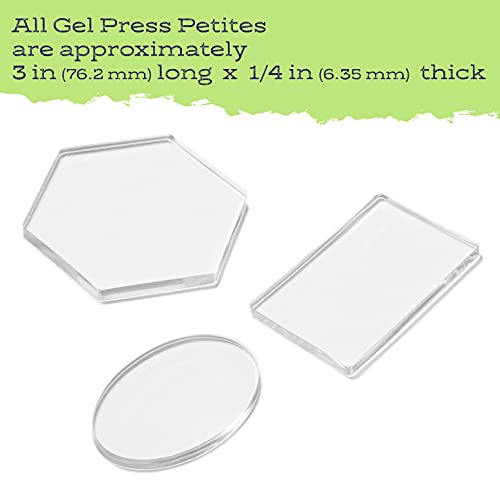 Gel Press Petites, 3" Hex Oval Rectangle 10812-HEX - size: Hexagon