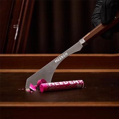 MEEDEN Artist Palette Painting Knife: 8.35" Flexible Stainless Steel Art Palette Scraper Knife with Wooden Handle for Artists, DIY & Clay Modeling, #8 - style: #8