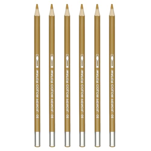 PATIKIL Watercolor Pencil, 6Pcs Water Soluble Pencils for Blending, Coloring, Sketch Drawing, Painting, Bright Orange - color: Bright Orange