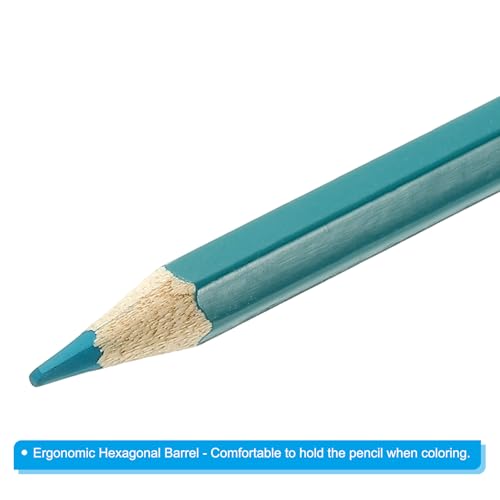 PATIKIL Watercolor Pencil, 6Pcs Water Soluble Pencils for Blending, Coloring, Sketch Drawing, Painting, Bright Blue - color: Bright Blue
