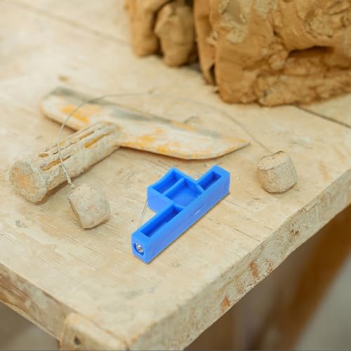 TEHAUX Angle Cutting Clay Wire Cutter Pottery Trimming Tool for Sculpting DIY Crafts Small Portable Ceramic Sculpting Cutting Tool