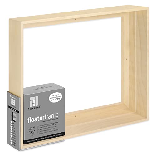 Ampersand Float Frame 1.5In Thin 12X16 Maple - color: Maple, size: 12x16