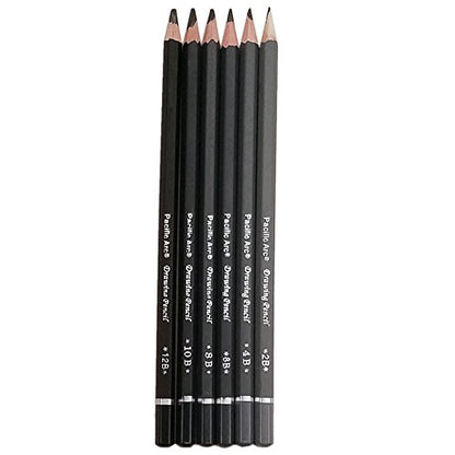 Pacific Arc Drawing Pencils: Set, Art (one each 12B,10B,8B,6B,4B,2B) set: 6-piece